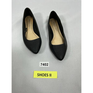 Womans Excellent Christian Siriano For Payless Slip On Flats 7 Black Pointed Toe